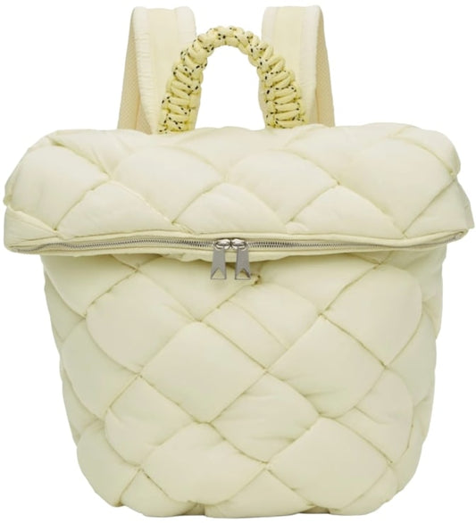 BOTTEGA VENETA 'YELLOW' PADDED NYLON CASSETTE BACKPACK