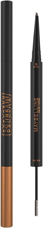 Maybelline Brow Ink Color Tint Duo 2-in-1 Eyebrow Mascara + Pencil, 02 Choco Brown