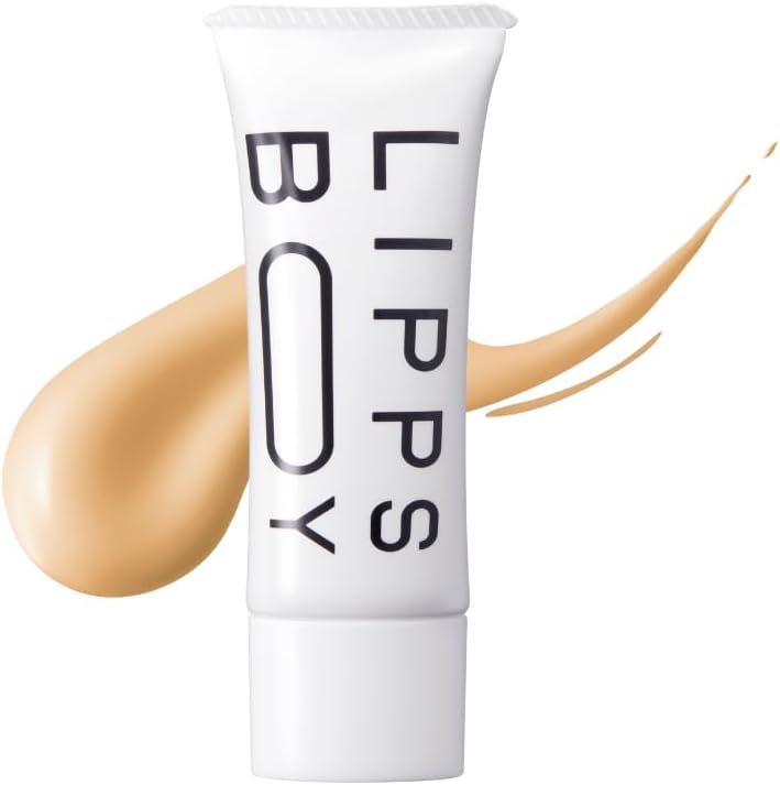 Lips Boy Face Gel 0.9 oz (25 g) (Natural Skin Tone), BB Cream SPF26 PA++, Men's Cosmetic, Acne Scar Cover, Sunscreen, Fine Skin, Blue Beard Cover