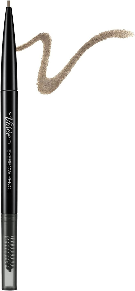 Visee Riche BR301 Eyebrow Pencil S, Unscented, Light Brown, 0.002 oz (0.06 g), Qty: 1