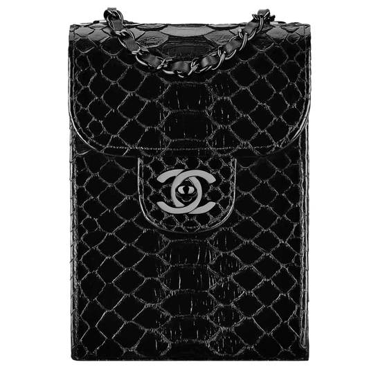 CHANEL EXTRA MINI PYTHON WALLET ON CHAIN