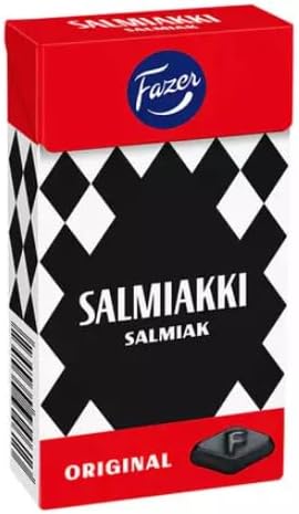 Fatzel Salmiacchi 1.4 oz (40 g) x 1 Box, Finnish Sweets