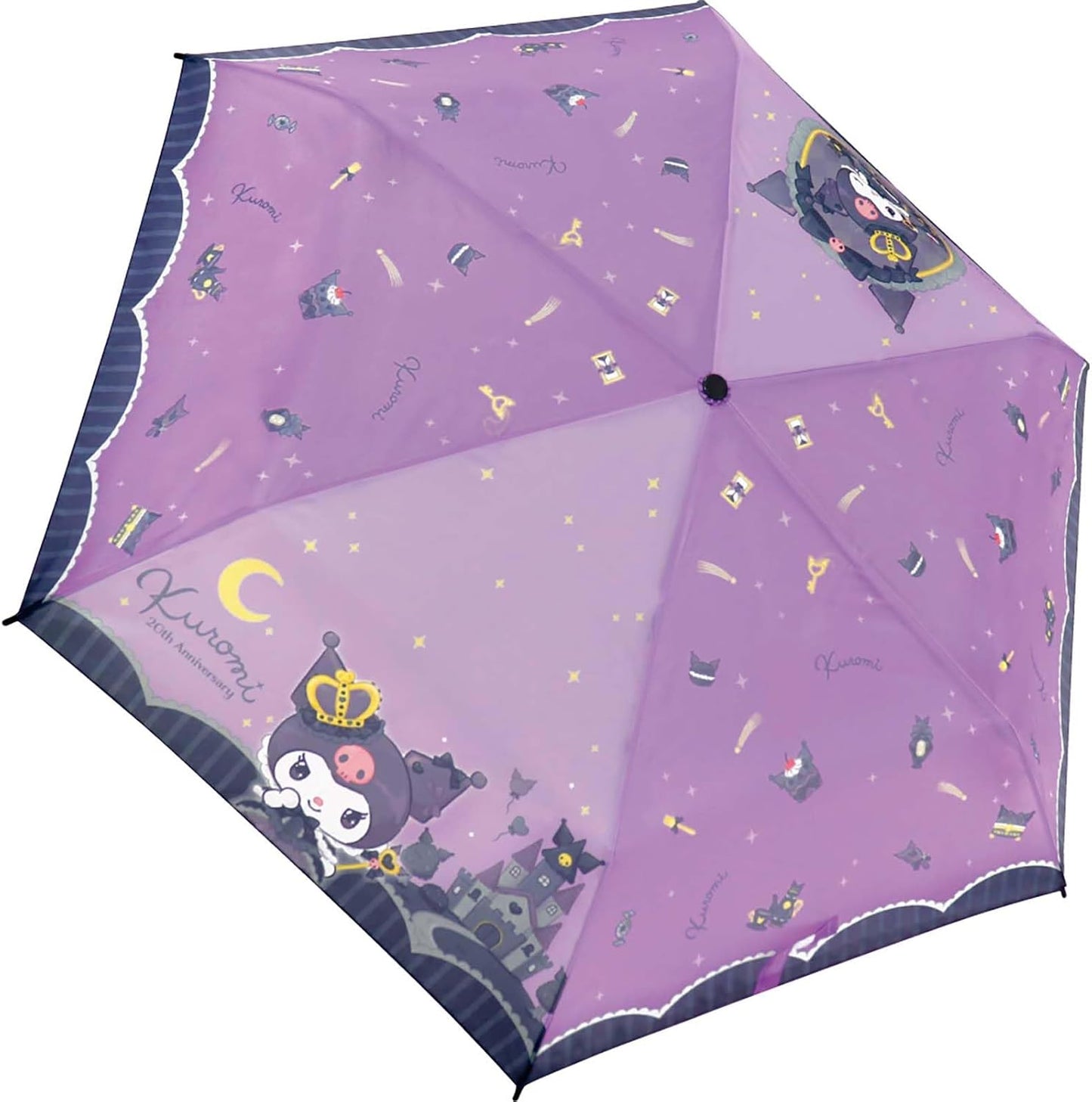 Jays Planning 90474 Folding Umbrella, 20.9 inches (53 cm), Chromi Black Lace