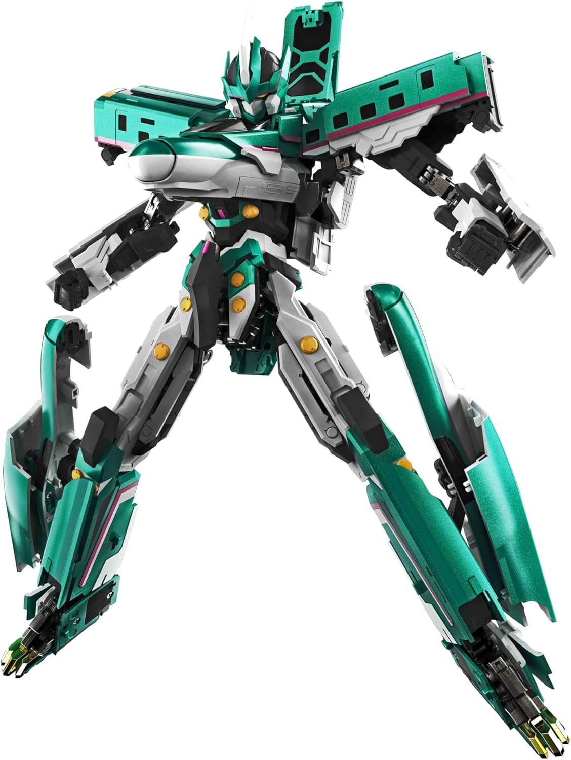 TAMASHII NATIONS Soul of Chogokin GX-115 Shinkansen Transforming Robot, Shinkalion, E5 Hayabusa, Approx. 10.2 inches (260 mm), ABS & Die Cast, Pre-painted Action Figure