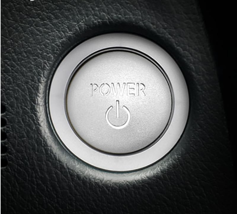Toyota Prius/PRIUS 60 Series Engine Start Button Switch Cover Exclusive Design Genuine Replacement Cover Switch Interior Accessory Dress Up Custom Item (Silver)