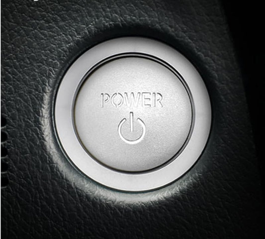 Toyota Prius/PRIUS 60 Series Engine Start Button Switch Cover Exclusive Design Genuine Replacement Cover Switch Interior Accessory Dress Up Custom Item (Silver)