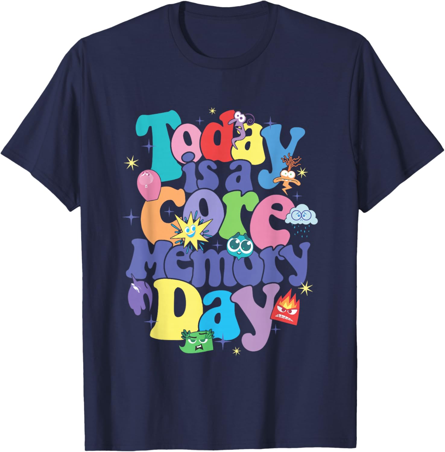 Disney Pixar Inside Out 2 Today is A Core Memory Day Poster Camiseta