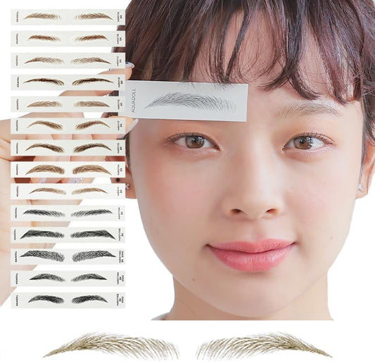 AQUADOLL Eyebrow Permanent Makeup Tint Petit Pla Eyebrow Stickers Set of 15 Japanese Planning Company Original Eyebrow Permanent Makeup Eyebrow Makeup Tint Eyebrow Tattoo Eyebrow Female Male