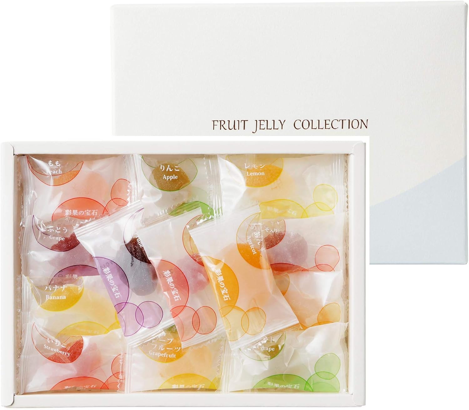 Saika no Houshou Fruit Jelly Collection Box (15 Varieties, 22 Pieces)