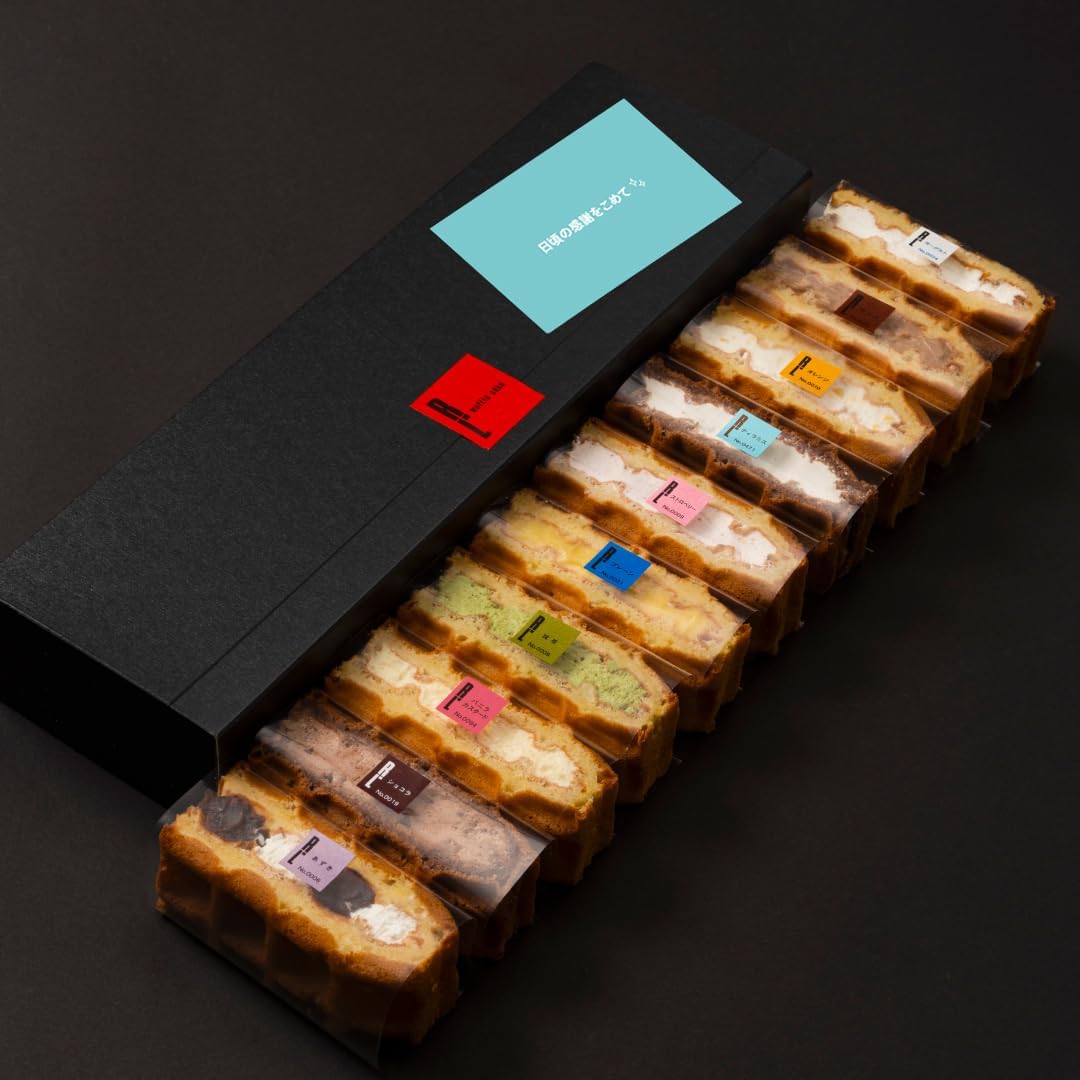 R.L Waffle Cake Sweets Gift Everyday Thank You Cards with Carry Bag Freezer, 10 Pcs