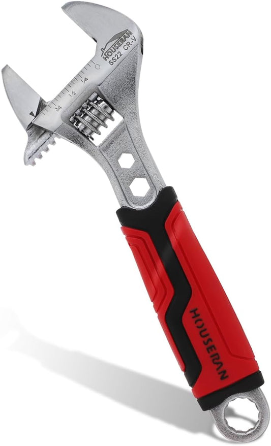 Monkey Wrench, 6.3 inches (16 cm), Spanner, Maximum Opening 1.0 inches (25 mm), Small, Versatile Wrench, Hexagonal Compatible, Includes Memory, CR-V Steel, Anti-Slip Grip, Lightweight, Tool