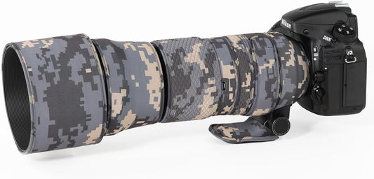 CHASING BIRDS Camouflage Waterproof Lens Coat for SIGMA 150-600mm F5-6.3 DG OS HSM Contemporary Rainproof Lens Protective Cover (Digital)