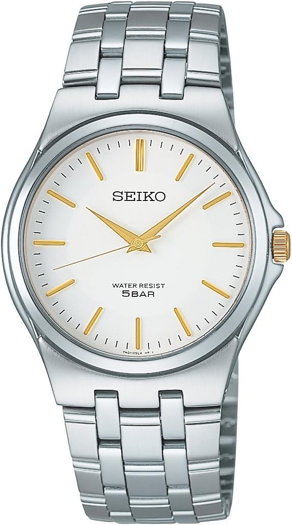 Seiko Selection Unisex Quartz, silver/white & gold, Bracelet Type