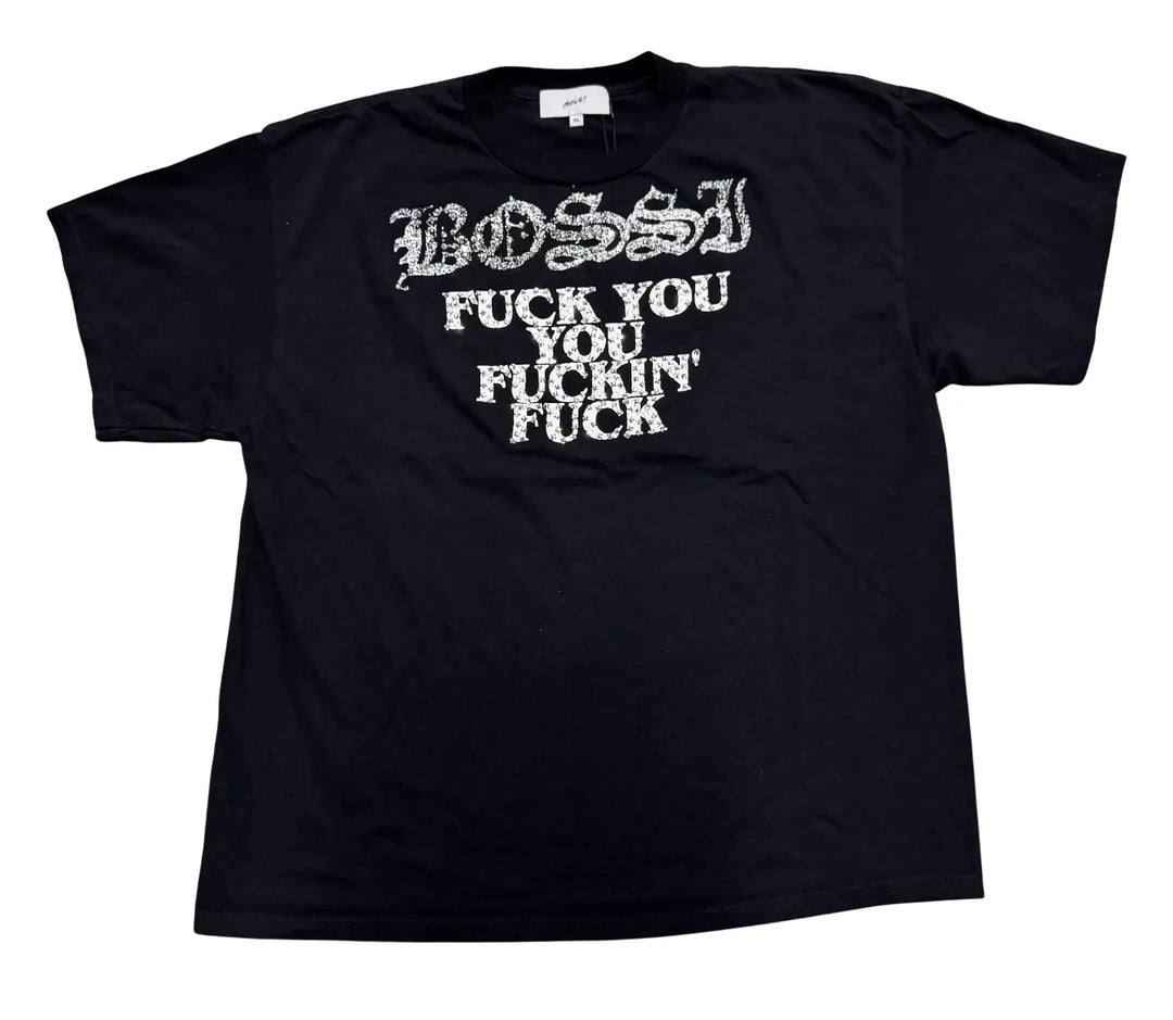 BOSSI 'FUCK YOU' VINTGE RHINESTONE TEE