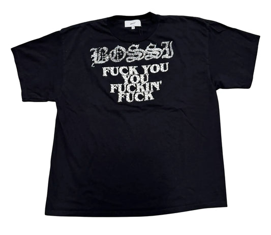 BOSSI 'FUCK YOU' VINTGE RHINESTONE TEE