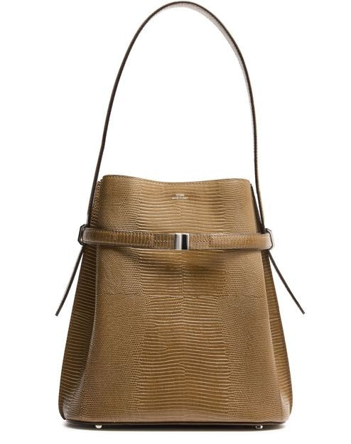 TOTEME Belted lizard embossed bucket bag - Image 1