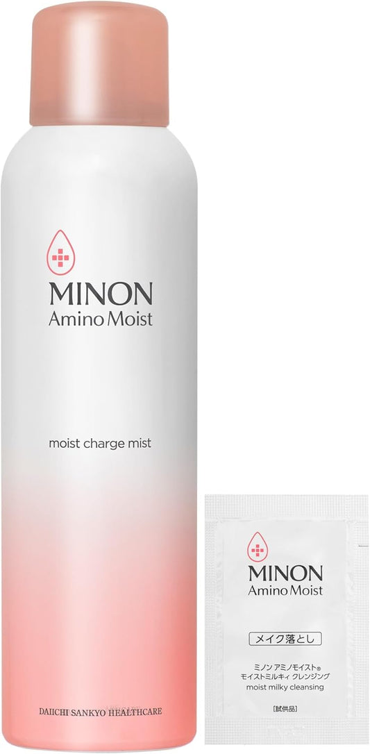 Minon Amino Moist Charge Mist, 5.3 oz (150 g), For Sensitive Skin, Hypoallergenic Formula, Mist Lotion, Moisturizing, Can Be Used Over Makeup Spray Lotion