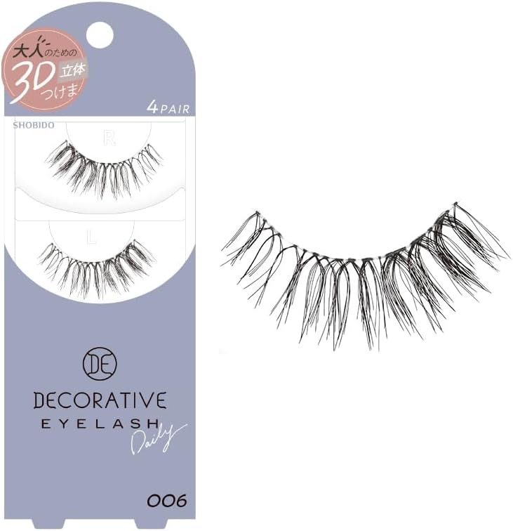 デコラティブアイラッシュ < 006 > (上つけまつげ4ペア入) SE43545 デコラティブ つけま 付けまつげ つけまつ毛 ツケマ