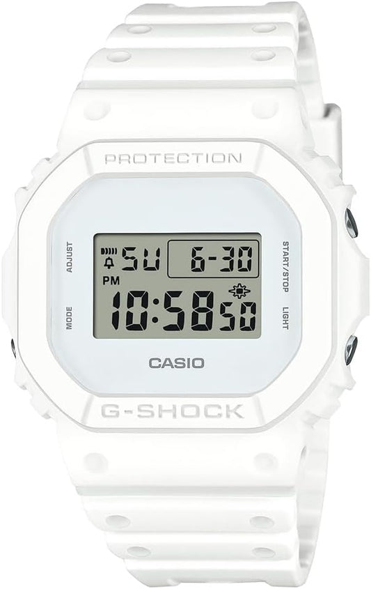 G-Shock DW-5600WW-7 Casio White Digital Wristwatch for Women and Men