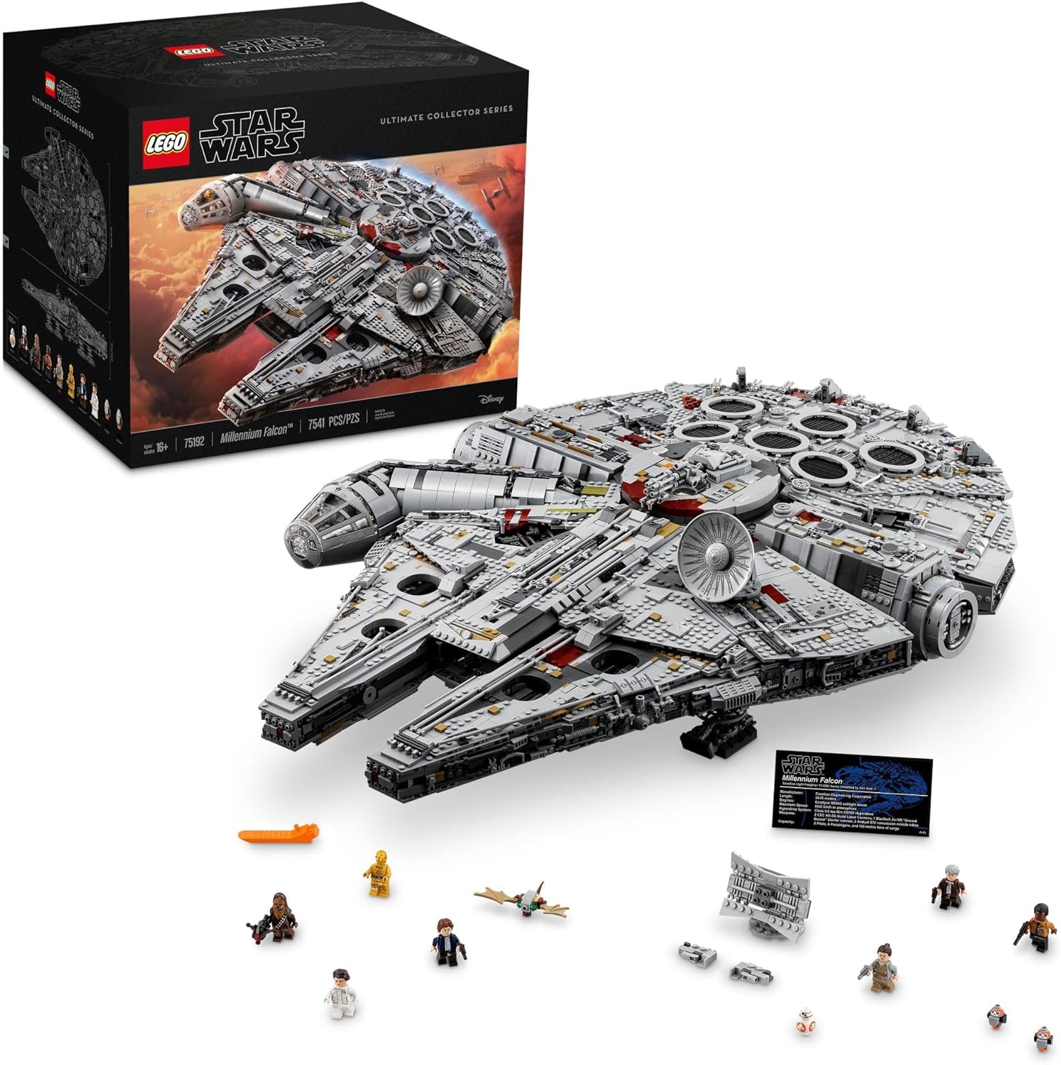 Juego de armado de LEGO Star Wars Millennium Falcon 75192 (7541 piezas)