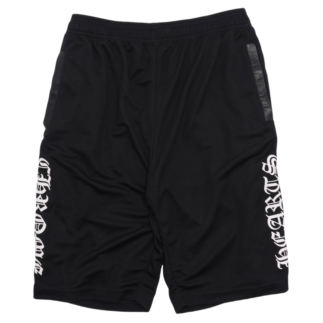 CHROME HEARTS 'BLACK' TEAR AWAY SHORTS
