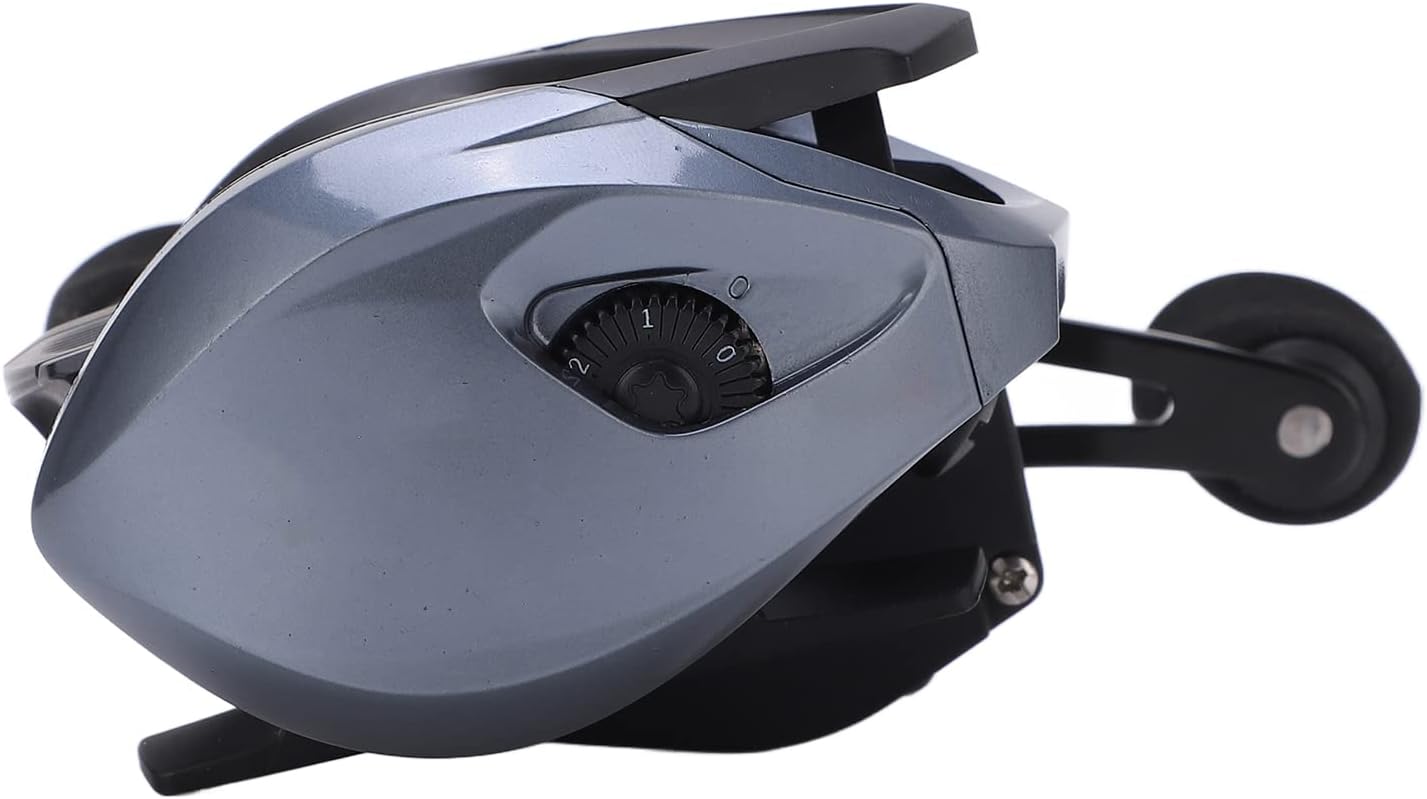 Lure Fishing Reel, 7.2:1 Ratio 18+1BB Baitcasting Reel with Micro Wire Cup for All Water Areas (Left Hand)