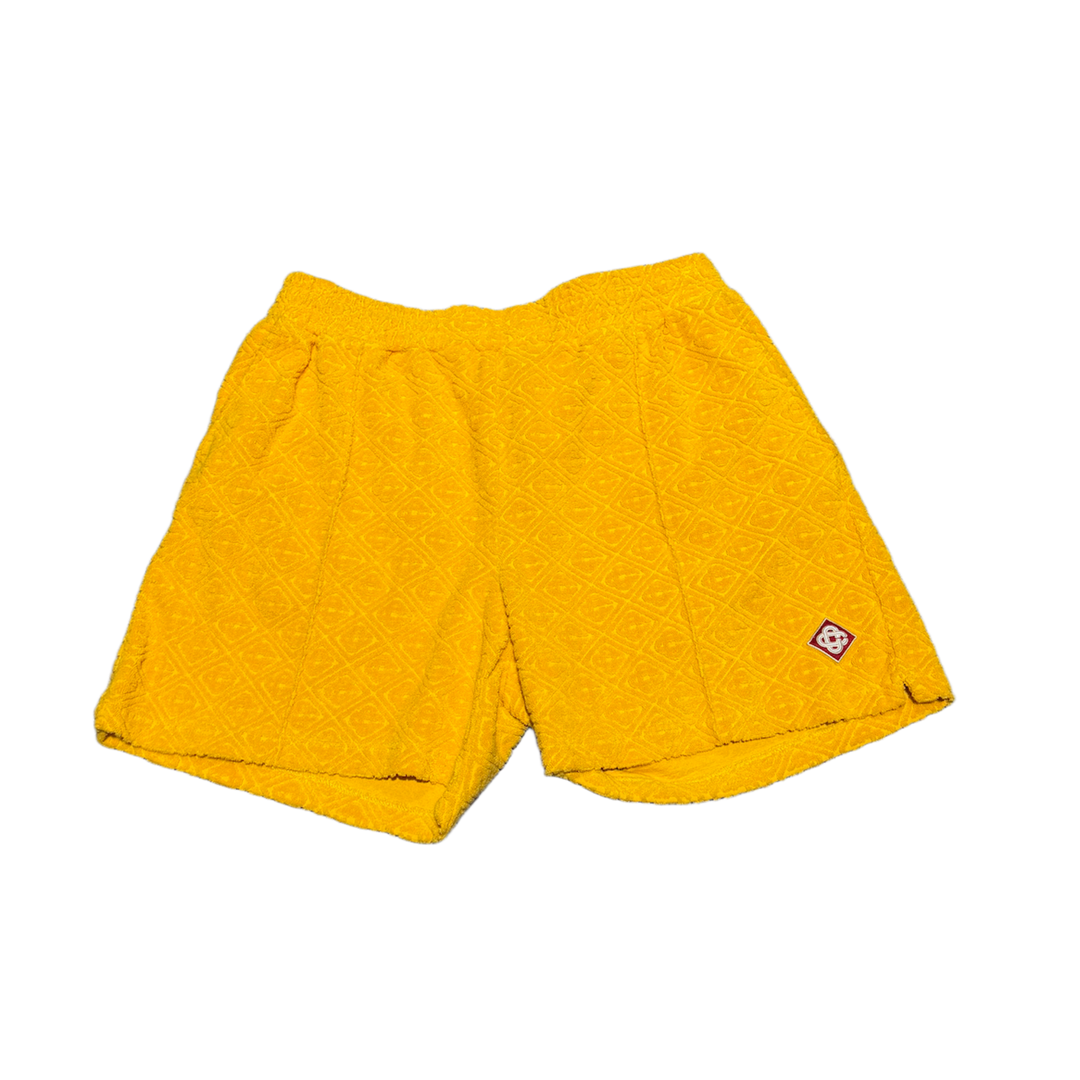 CASABLANCA 'YELLOW' TERRY CUBAN SHORTS