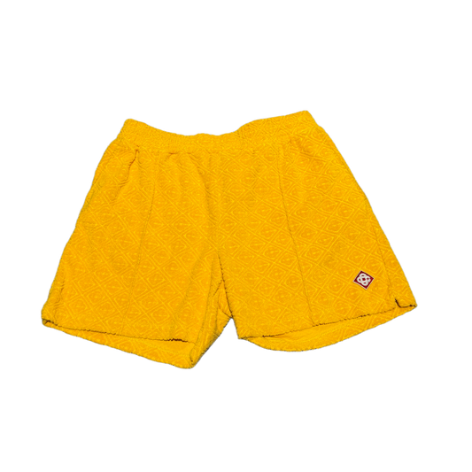 CASABLANCA 'YELLOW' TERRY CUBAN SHORTS