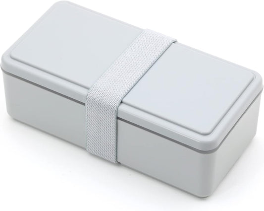 Miyoshi Seisakujyo (Miyoshi Manufacturing) GEL-COOL Gel Cool Square, Integrated Ice Pack, Rectangular Lunch Box, Bento Box, Oyster Gray, 7.0×3.4×2.4 inches (17.8×8.7×6 cm), 16.9 fl oz (500 ml), 1 Tier
