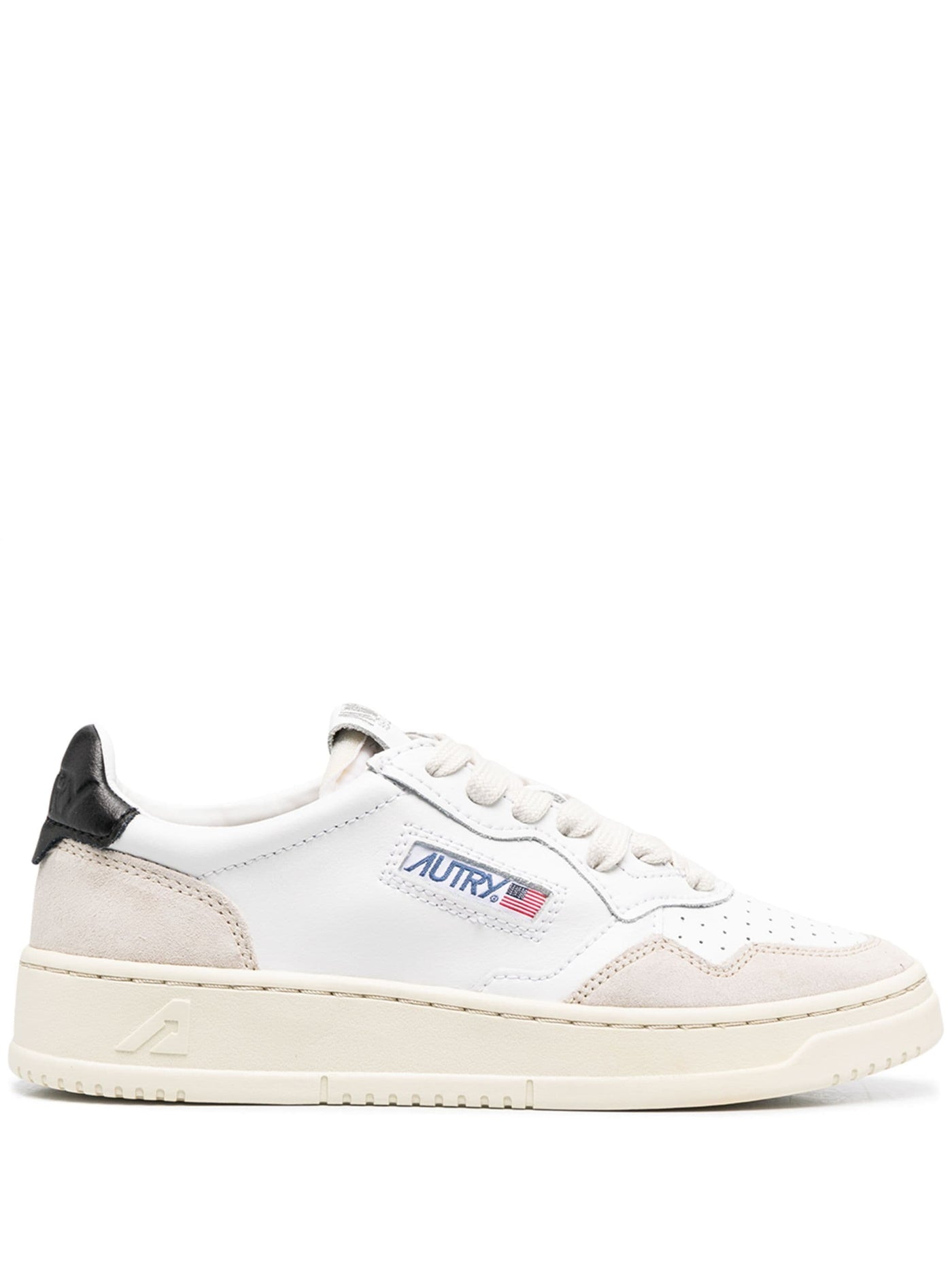 Autry Medalist Low Wom Leat/Suedewht/Blk - Image 1