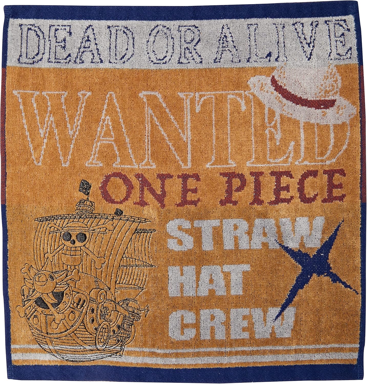 BANDAI 6765006400 Hand Towel, One Piece, The Most Free Guy In The Sea Anime Goods