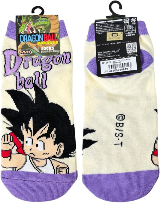 Small Planet Dragon Ball Son Goku Kamae Women's Character Socks, 9.1 - 9.8 inches (23 - 25 cm)