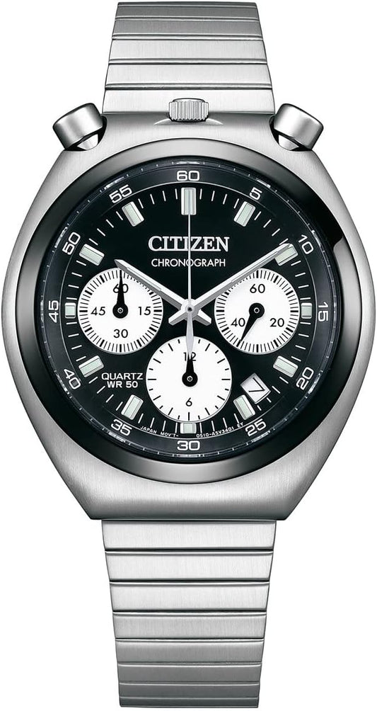 Citizen AN3660-81E Record Label TSUNO CHRONO Tsuno Chrono **, Silver, Bracelet Type