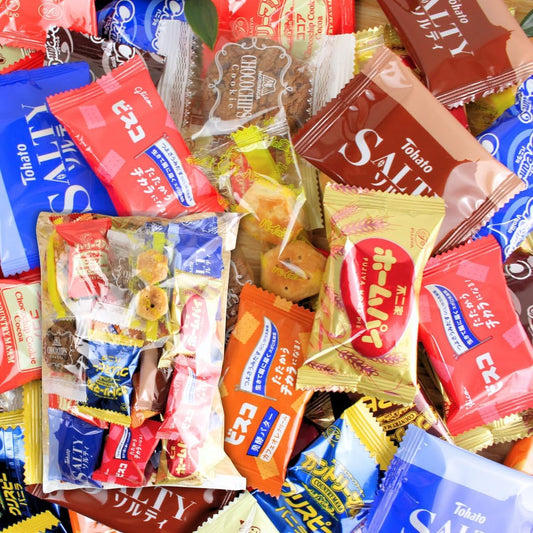(15 Types of Biscuit Cookies) Assorted, Large 44 Pieces, Assorted Pack, Trial Variety Pack, Country Mum, Salty, Bisco, Pie Seeds, Morinaga Biscuit, UP GIF Original Package