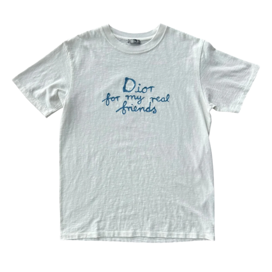 DIOR 'DIOR FOR MY REAL FRIENDS' EMBROIDERED LOGO TEE