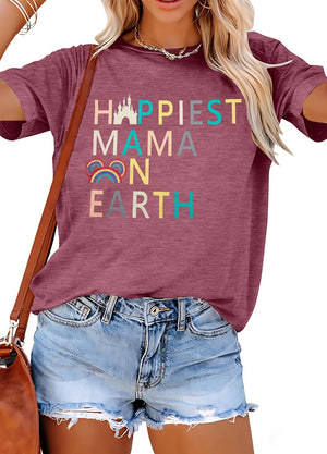 Camisa mágica para mujer, camiseta de manga corta con texto en inglés 
