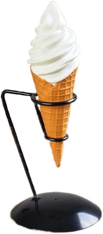 ☆Looks like the real thing☆Food sample, life-size, soft cream, ice cream, waffle cone, with pedestal, shop, restaurant, cafe, fake