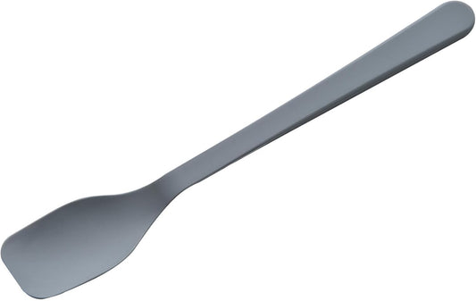 Shimomura 44682 Small Silicone Spoon, Gray, Made in Japan, Dishwasher Safe, Easy to Clean, Heat Resistant, Cooking, Confectionery, Makes Good Good, Easy to Mouth, Yogurt Spatula, Natural
