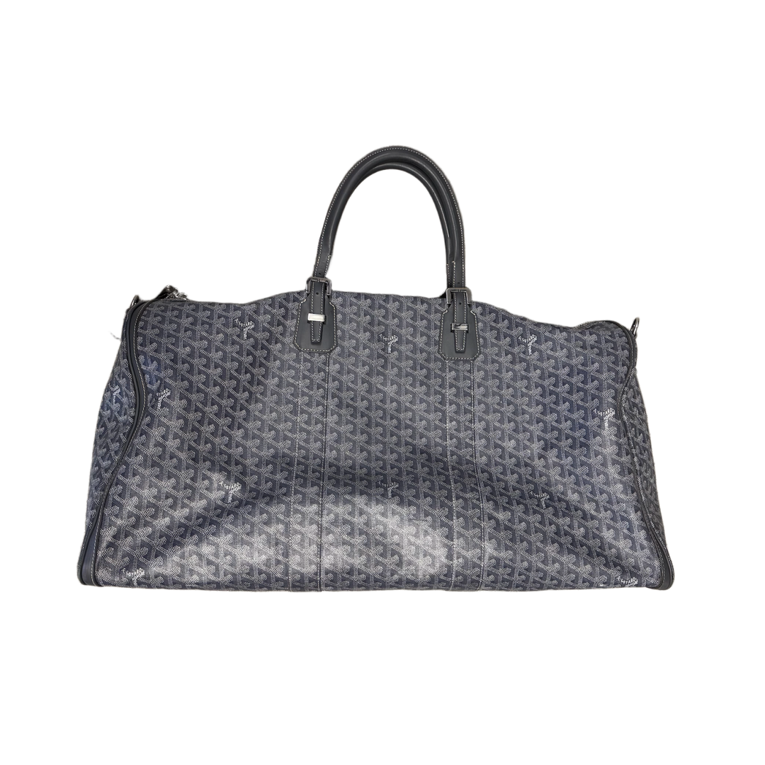 GOYARD 'BOSTON 60' GREY DUFFLE BAG