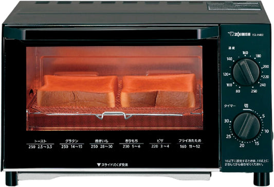 [Limited] Zojirushi Mahobin Oven Toaster Kongari Club 2-slice bread toaster Temperature control Easy maintenance Black EQ-AM22-BA