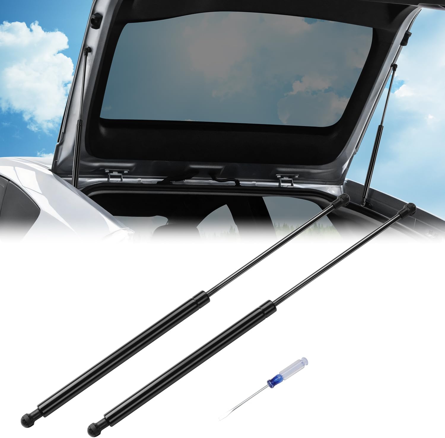 Toyota Prius 30 Series Back Door Damper, ZVW30 ZVW35, 3rd Generation, Rear Gate Damper, Back Door Balancer, Easy Installation, No Drilling Required, Compatible with Car Inspection, Genuine