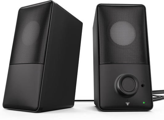 【業界初 15°後傾式スピーカー＆最新Bluetooth5.4対応】 kstime PCスピーカー バスレフ低音強化 ゲーミングスピーカー Hi-Fiステレオ 有線・無線接続対応 USB給電 AUX対応 最大出力14W 内蔵マイク 前面イヤホン端子付き モニター タブレット スマートフォン対応 パソコンスピーカー ブラック
