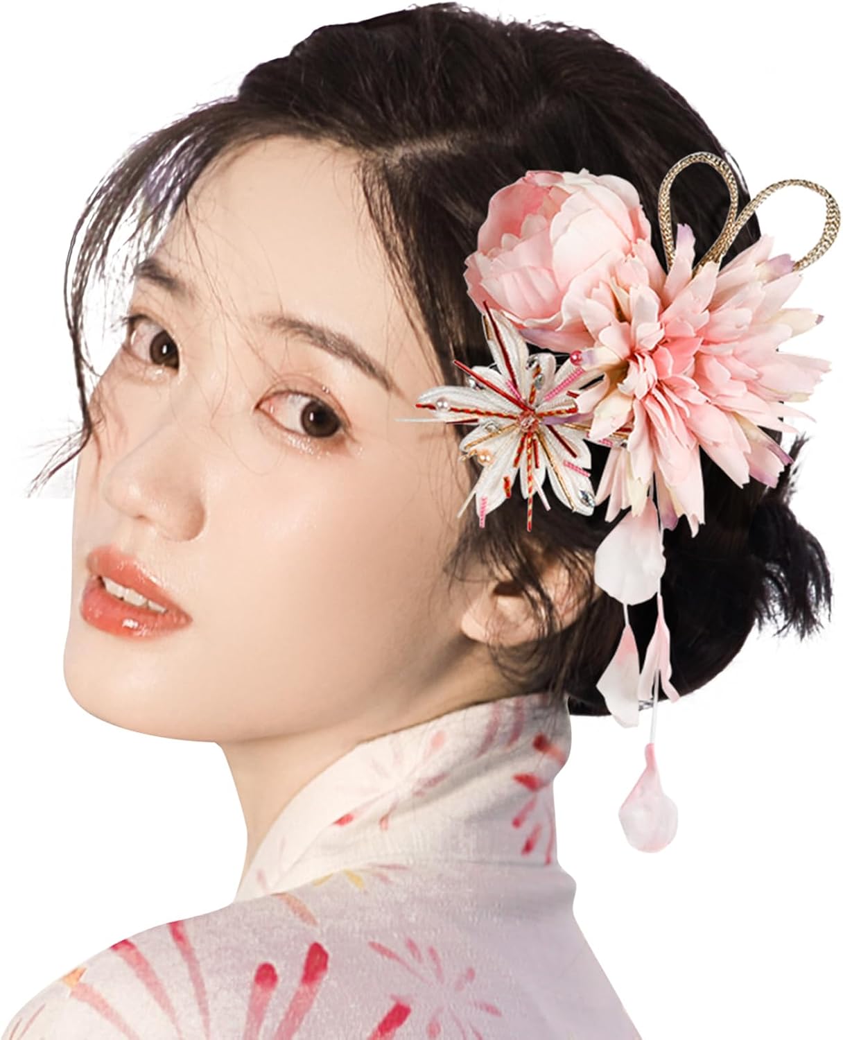 OTAKUMARKET Yukata Hair Ornament, Coming-of-Age Ceremony, Flowers, Shichi-Go-San Hakama, Kimono, Hair Decoration, Kimono, Kimono, Kimono, Kimono, Hair Decoration, Kimono, Kimono, Hair Accessory, 8