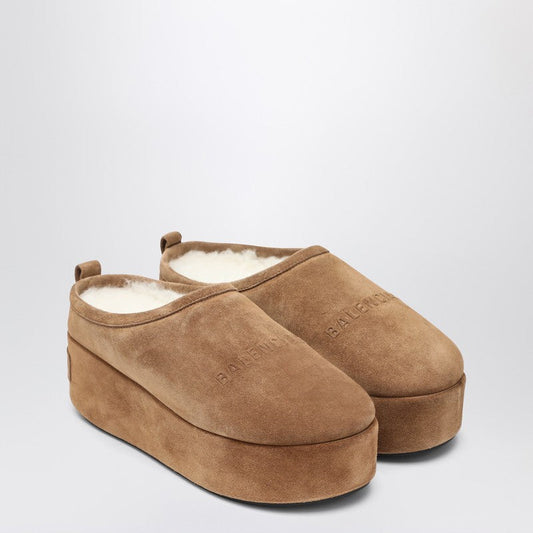 Balenciaga バレンシアガアラスカソフトブラウンプラットフォームの詰まり - Image 1