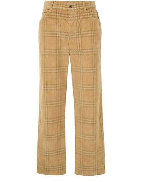 BURBERRY Check cotton pants - Image 1