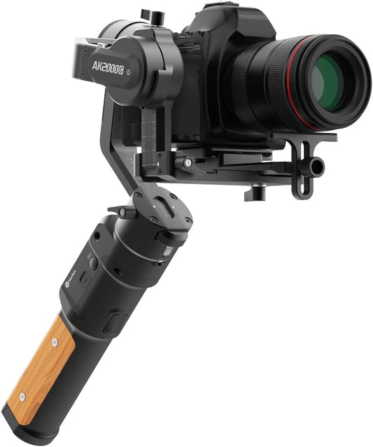 FeiyuTech AK2000C SLR / Mirrorless Gimbal, Load Capacity 4.9 lbs (2.2 kg), Touch Display, Compatible with Sony / Fujifilm / Canon, Nikon, Panasonic
