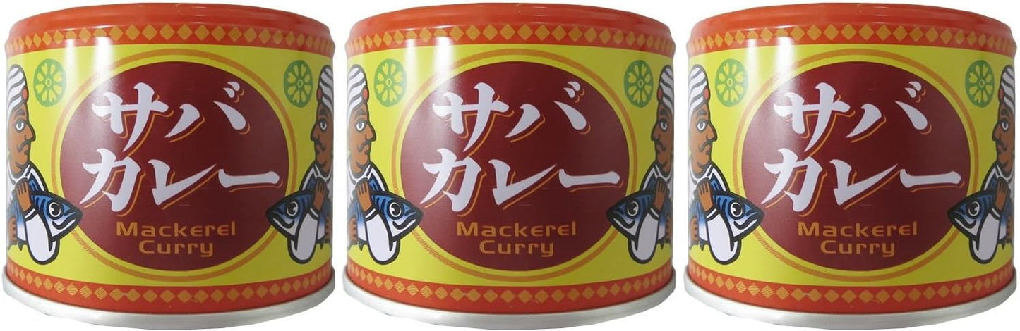 Shinoda Canned Foods Mackerel Curry, 6.7 oz (190 g) x 3 Packs