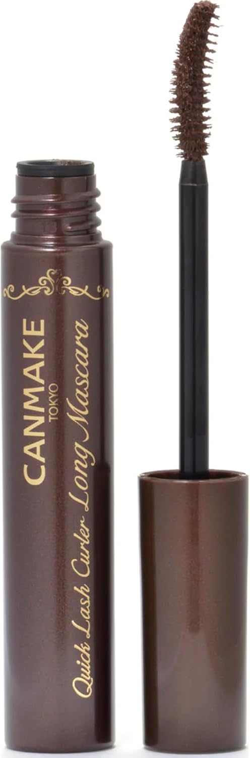 Canmake Quick Lash Curler Long Mascara 02 Brown 6.5 Grams (x1)