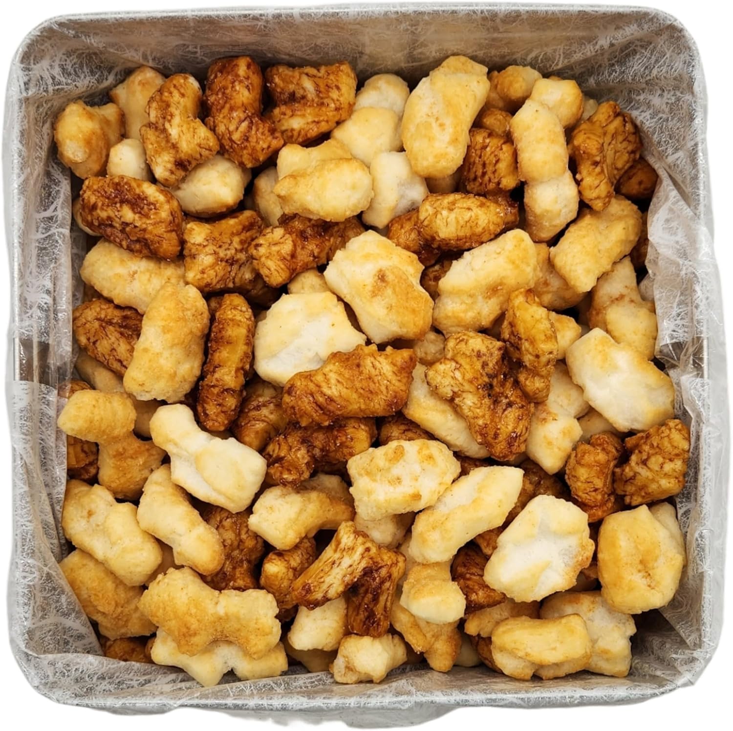 Hozenji Arare Puffed Rice Crackers Can, 1000g (1kg), Large Capacity, Plain Can, Unsorted