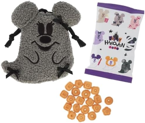 【東京ディズニーリゾート限定】クッキー巾着 「ディズニー・ハロウィン 2025」TDR 人気 お菓子 お土産 プレゼント ディズニー グッズ (黒)